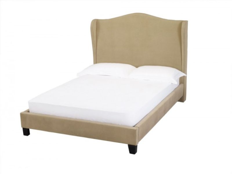 LPD Chateaux 5ft Kingsize Beige Fabric Bed Frame