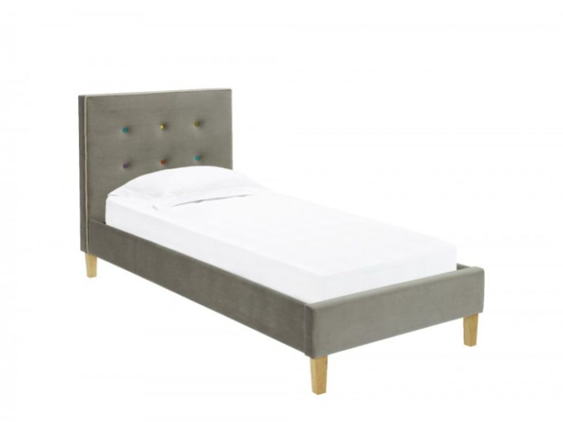 LPD Camden 3ft Single Grey Fabric Bed Frame