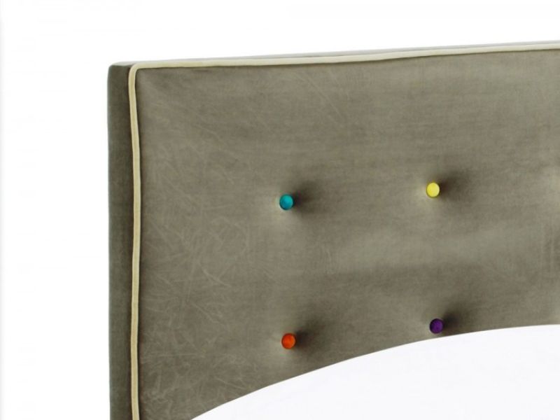 LPD Camden 5ft Kingsize Grey Fabric Bed Frame