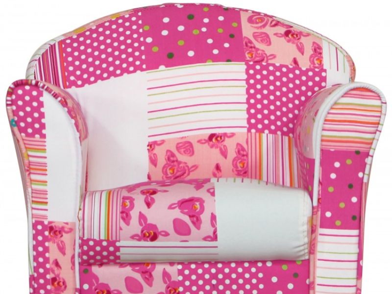 Kidsaw Pink Patchwork Childrens Mini Armchair