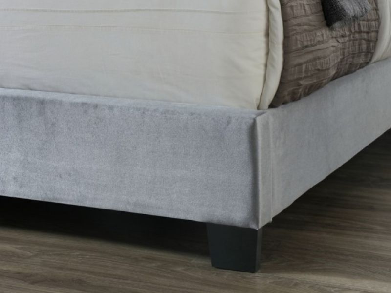 Birlea Dover 5ft Kingsize Silver Fabric Bed Frame
