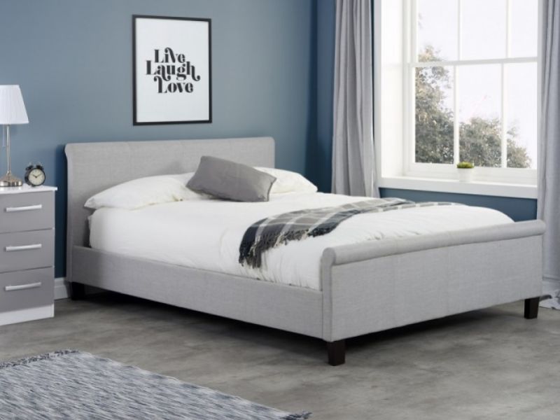 Birlea Stratus 4ft Small Double Grey Fabric Bed Frame