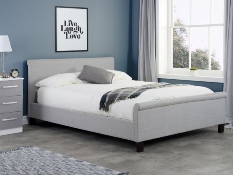 Birlea Stratus 4ft6 Double Grey Fabric Bed Frame