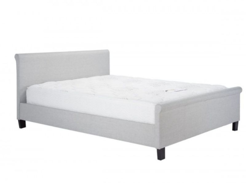120cm Stratus Fabric Ottoman Bed Grey Birlea 