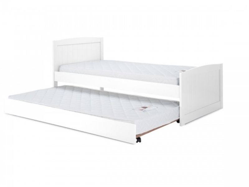 Birlea Beckton 3ft Single White Wooden Guest Bed