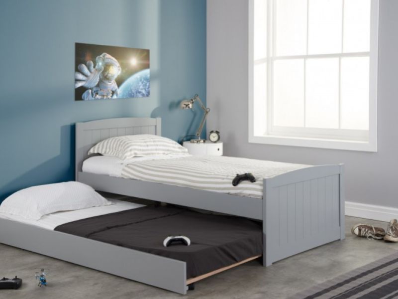 Birlea Beckton 3ft Single Grey Wooden Guest Bed