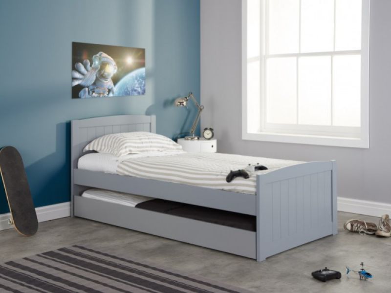 Birlea Beckton 3ft Single Grey Wooden Guest Bed