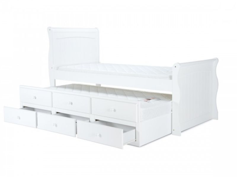 Birlea Verona 3ft Single White Wooden Guest Cabin Bed