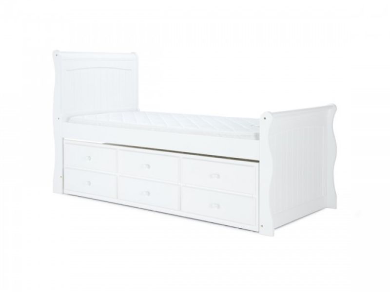 Birlea Verona 3ft Single White Wooden Guest Cabin Bed