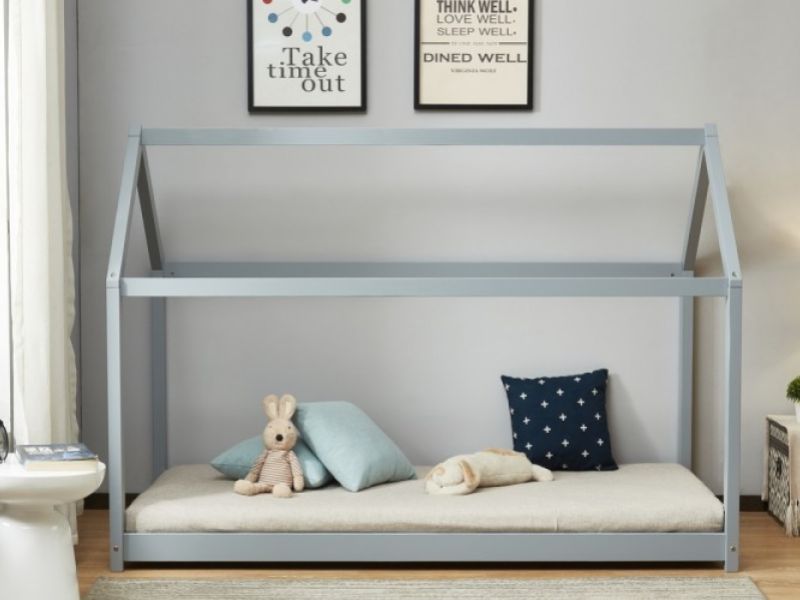 Birlea House 3ft Single Grey Wooden Bed Frame