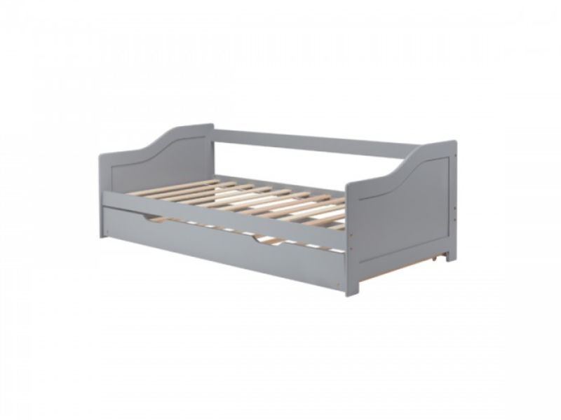 Birlea Brixton 3ft Single Grey Wooden Guest Day Bed