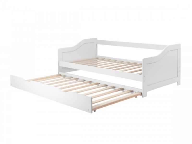 Birlea Brixton 3ft Single White Wooden Guest Day Bed