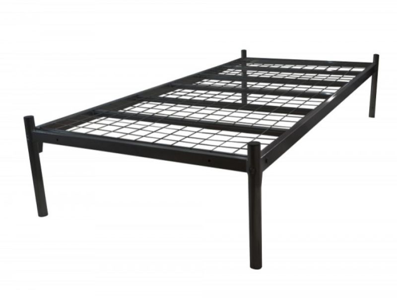 Metal Beds Platform 3ft (90cm) Single Contract Black Metal Bed Frame