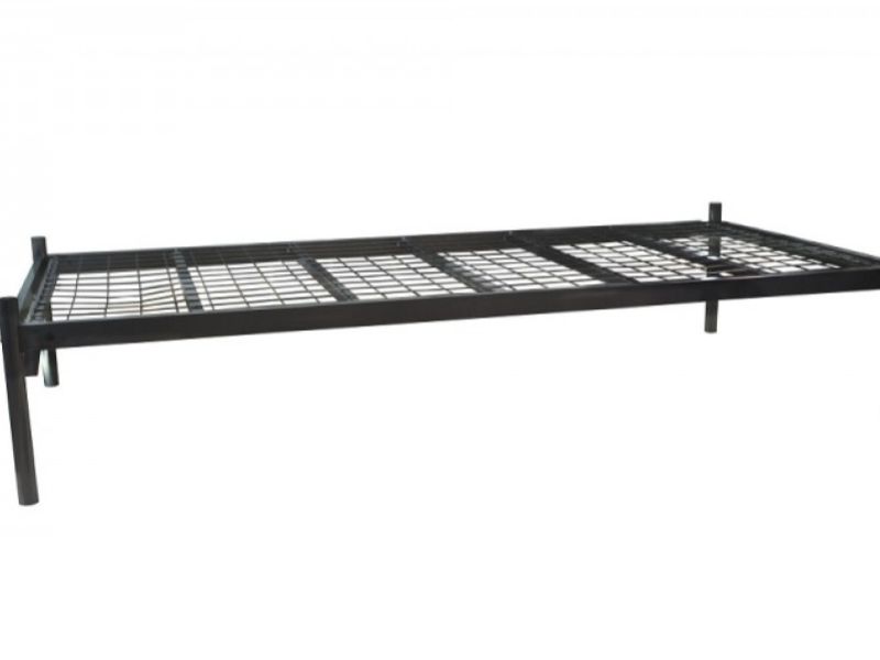 Metal Beds Platform 4ft6 (135cm) Double Contract Black Metal Bed Frame