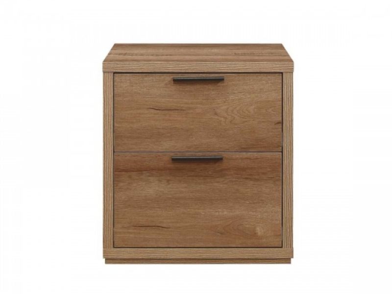 Birlea Stockwell Oak Finish 2 Drawer Bedside