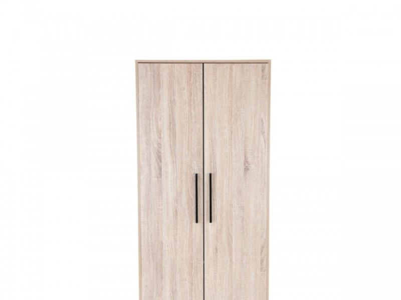 Birlea Conrad Silver Oak Finish 2 Door Wardrobe