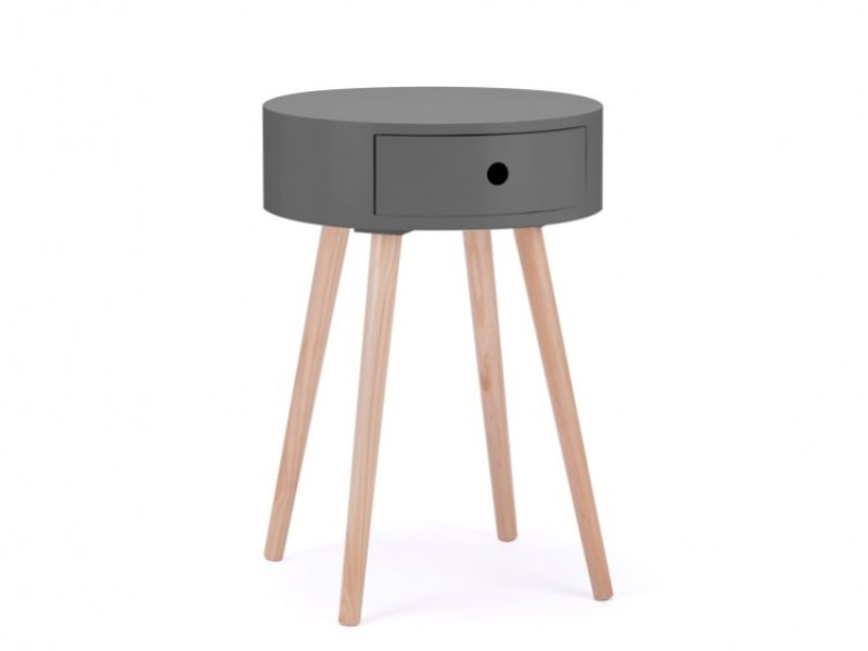 Birlea Quinn Grey 1 Drawer Side Table