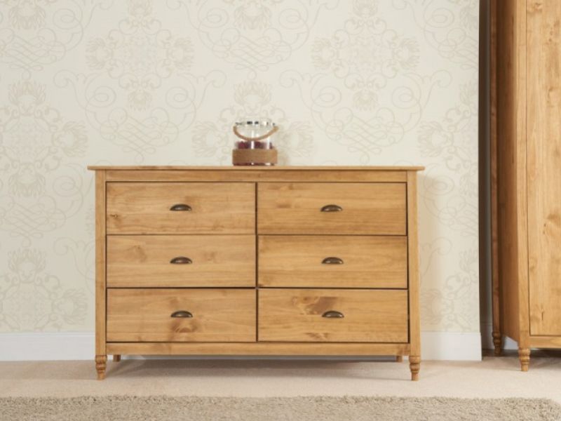 Birlea Pembroke Pine 6 Drawer Chest