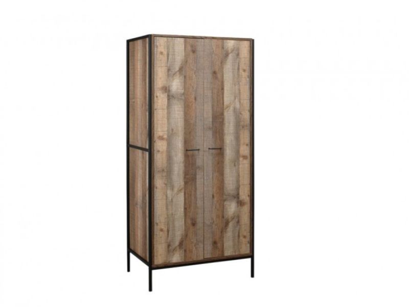 Birlea Urban Rustic Finish 2 Door Wardrobe