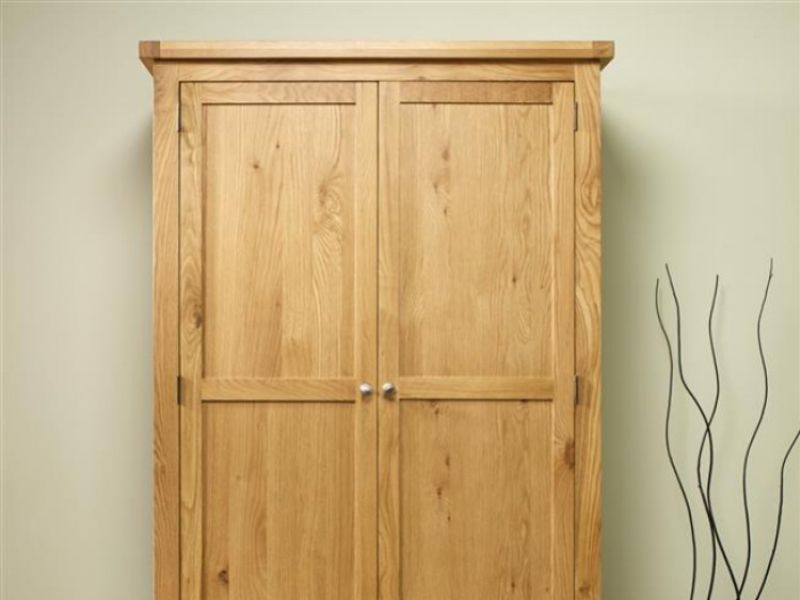 Birlea Woburn Oak 2 Door 2 Drawer Wardrobe