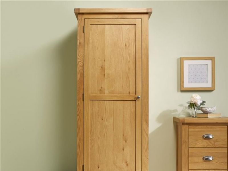 Birlea Woburn Oak 1 Door 1 Drawer Wardrobe