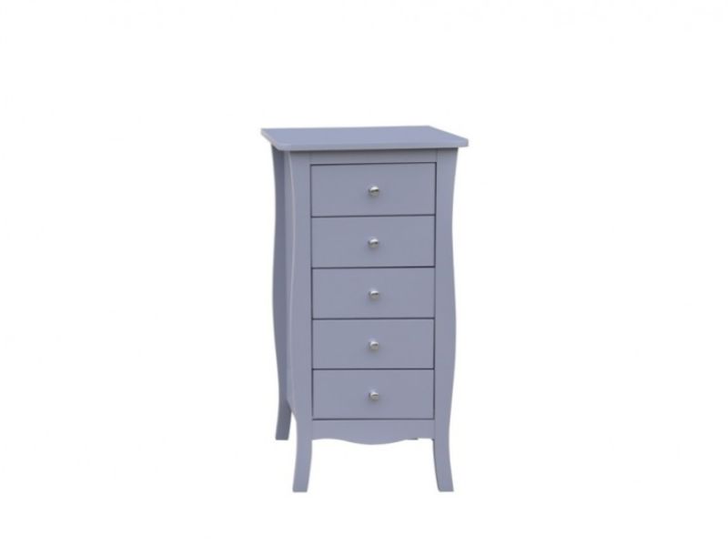 Birlea Paris 5 Drawer Chest In Grey