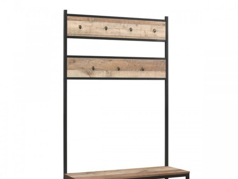 Birlea Urban Rustic Coat Rack And Bench