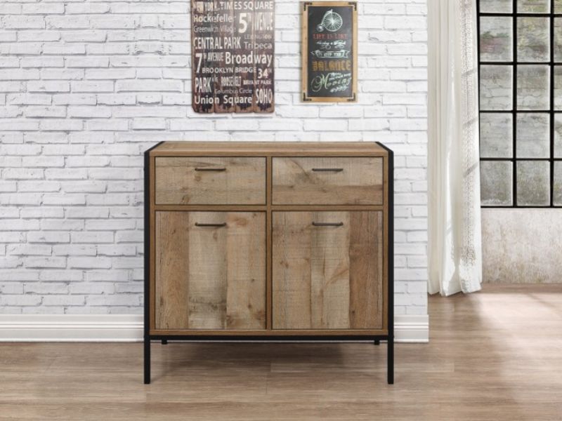 Birlea Urban Rustic 2 Door 2 Drawer Sideboard