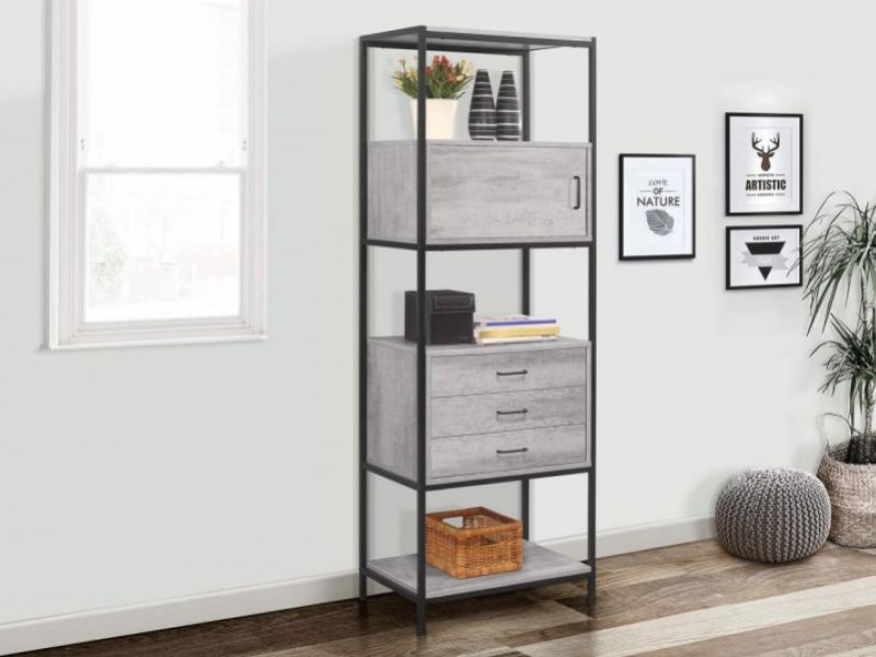 Birlea Midtown 3 Drawer Shelving Unit