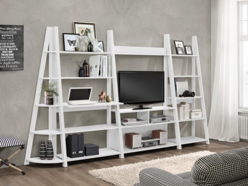 Birlea Dayton Corner Bookcase In White