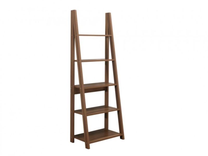 Birlea Dayton Ladder Bookcase In Walnut