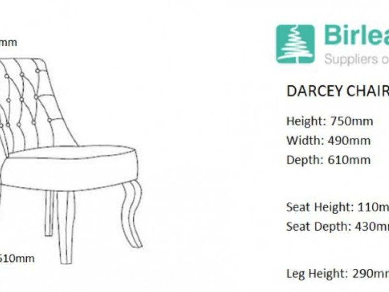 Birlea Darcey Chair In Beige Fabric