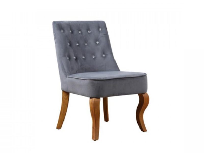 Birlea Darcey Chair In Grey Fabric