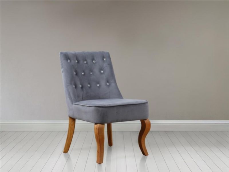 Birlea Darcey Chair In Grey Fabric