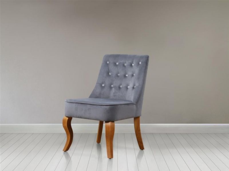 Birlea Darcey Chair In Grey Fabric