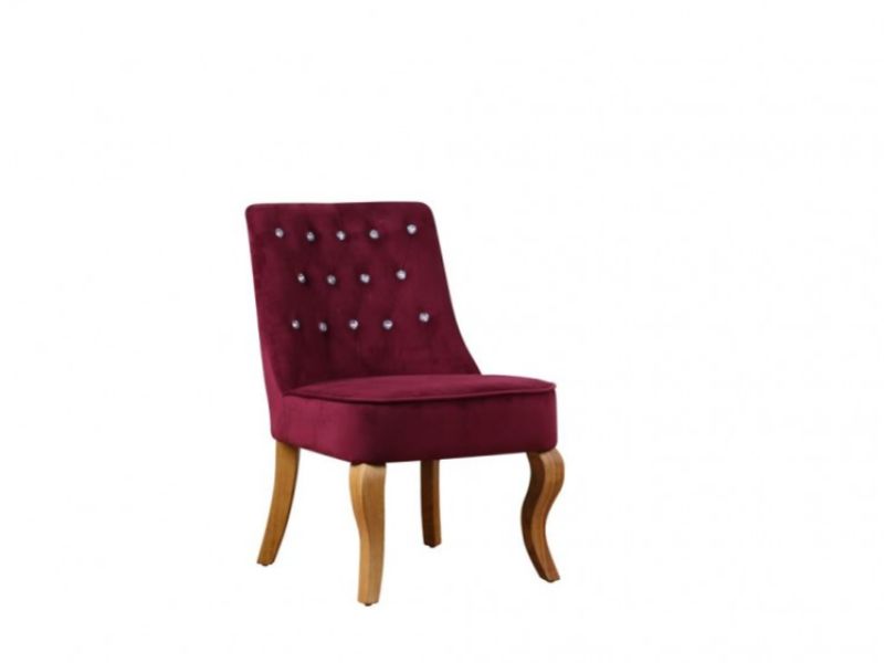 Birlea Darcey Chair In Plum Fabric