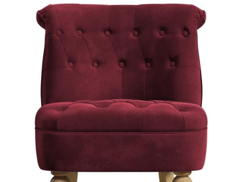 Birlea Grace Chair In Plum Fabric