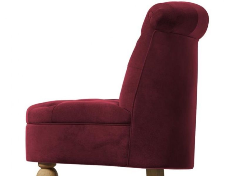 Birlea Grace Chair In Plum Fabric
