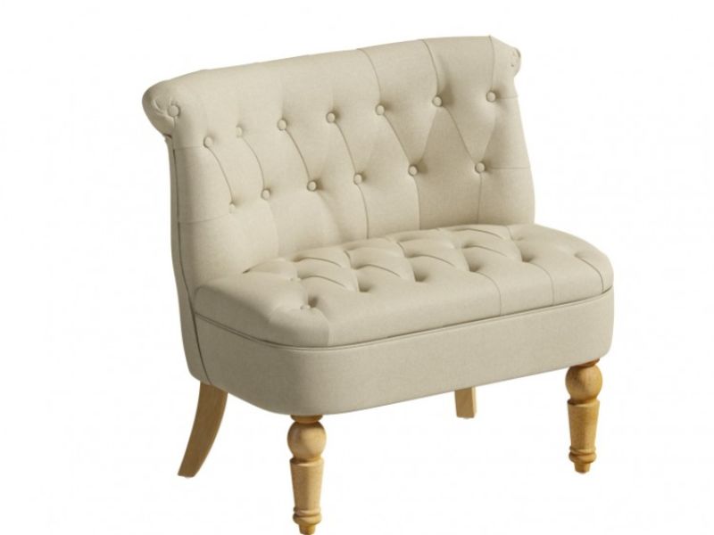 Birlea Grace Snuggle Chair In Beige Fabric