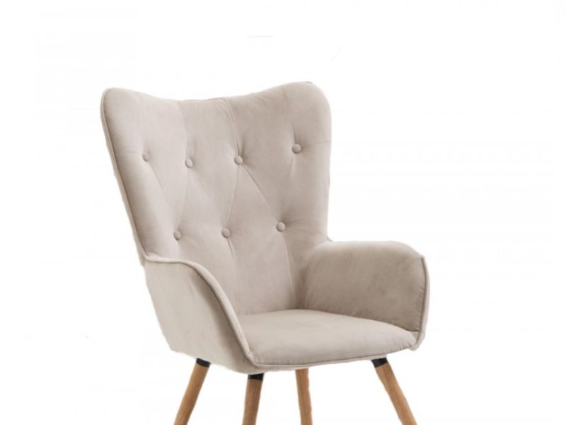 Birlea Willow Armchair In Beige Fabric