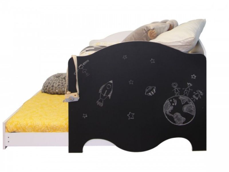 Sleep Design Teddy White Wooden Kids Day Bed With Guest Trundle