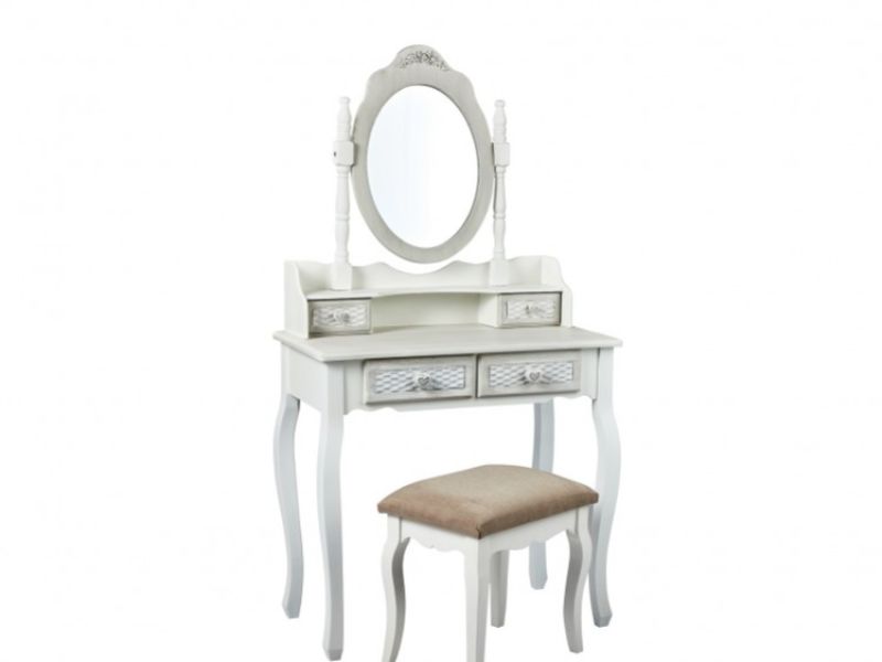 LPD Brittany Shabby Chic Style Dressing Table Mirror