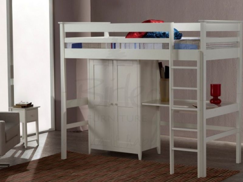 Birlea Cotswold Ivory High Sleeper With Wardrobe