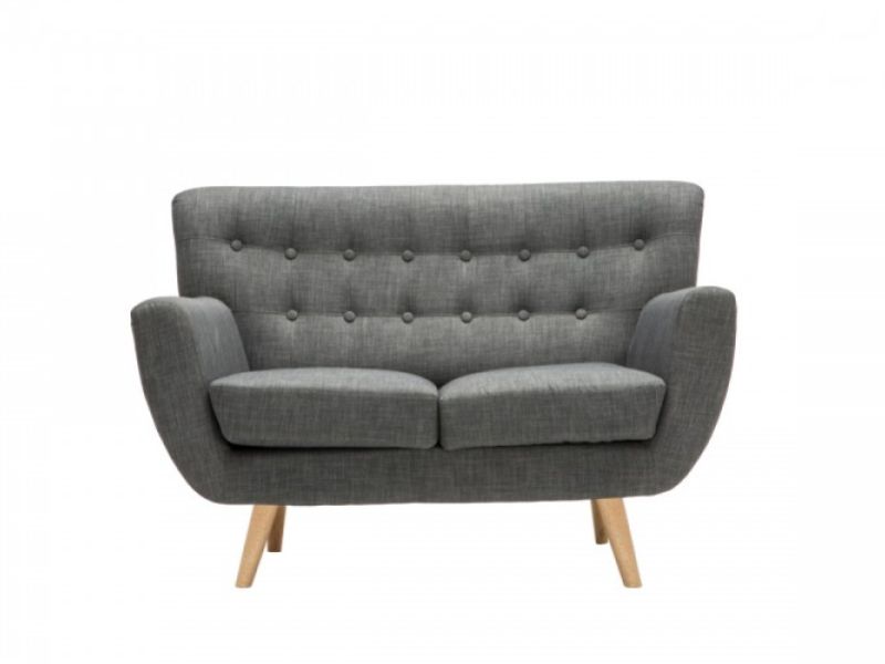 Birlea Loft 2 Seater Sofa In Grey Fabric