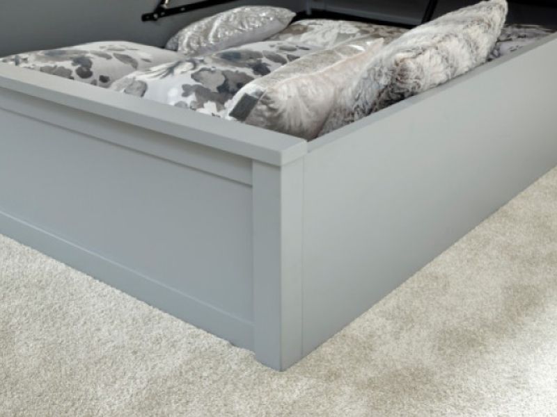 GFW Como 3ft Single Grey Wooden Ottoman Bed