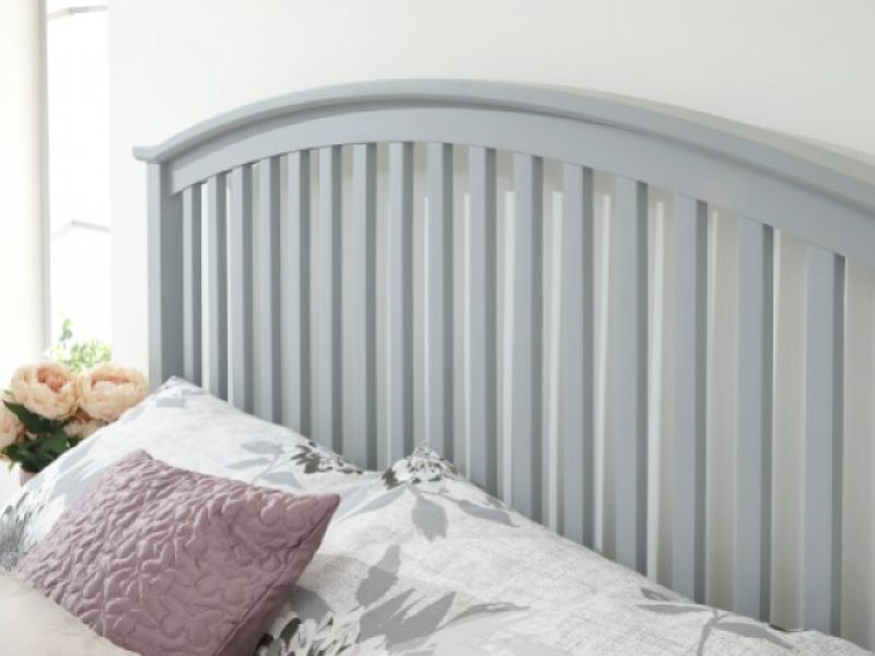 GFW Madrid 4ft6 Double Grey Wooden Ottoman Bed