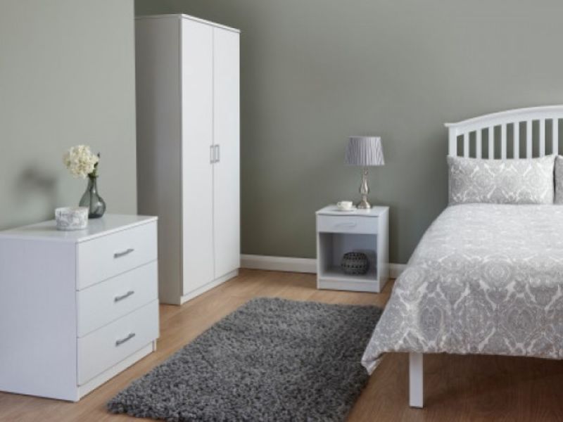 GFW Panama 3 Piece Bedroom Set In White