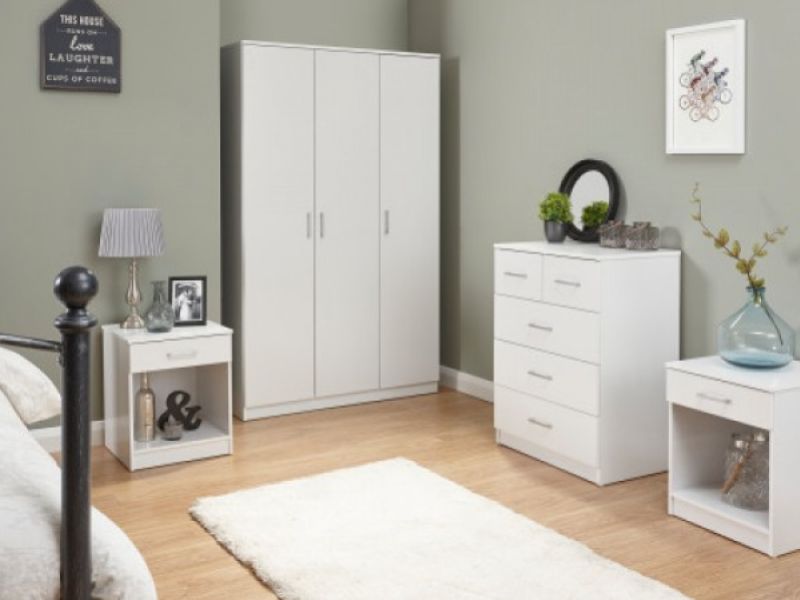 GFW Panama 4 Piece Bedroom Set In White