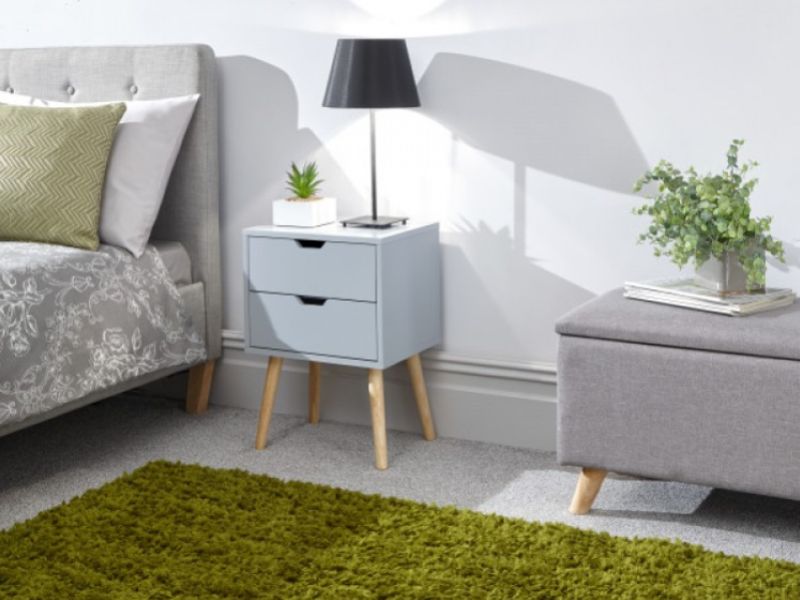 GFW Nyborg Bedside In Light Grey