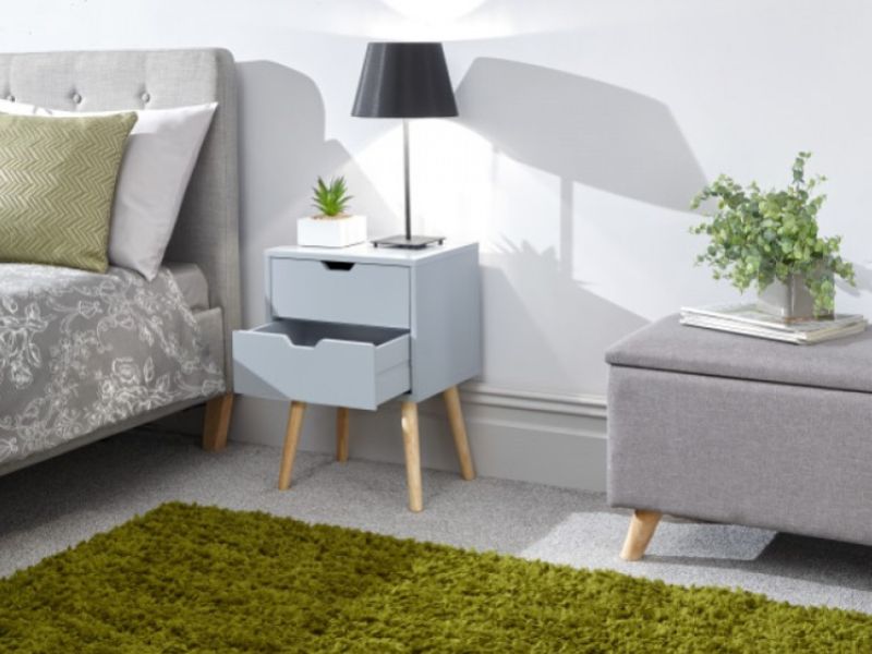 GFW Nyborg Bedside In Light Grey